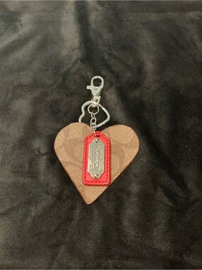 Handmade key/bag charm with Coach Hangtag
